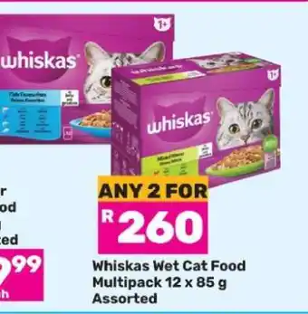 Game Whiskas Wet Cat Food Multipack offer