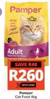Checkers Pamper Cat Food 4kg offer