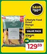 Dis-Chem Lifestyle Food Dried Mango-300g offer