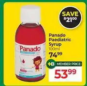 Dis-Chem Panado Paediatric Syrup-100ml offer