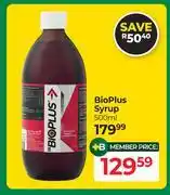 Dis-Chem Bioplus Syrup-500ml offer