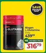 Dis-Chem Biogen L-Glutamine-500g offer