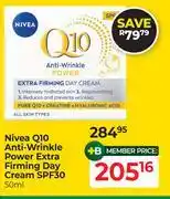 Dis-Chem Nivea Q10 Anti Wrinkle Power Extra Firming Day Cream SPF30-50ml offer