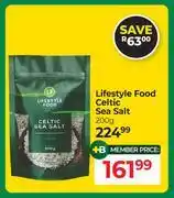 Dis-Chem Lifestyle Food Celtic Sea Salt-200g offer