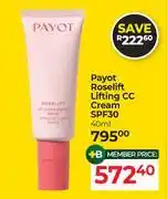 Dis-Chem Payot Roselift Lifting CC Cream SPF30-40ml offer