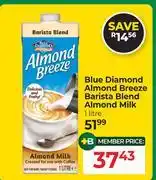 Dis-Chem Blue Diamond Almond Breeze Barista Blend Almond Milk-1L offer