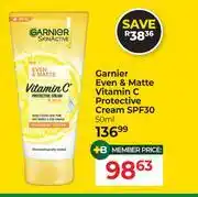 Dis-Chem Garnier Even & Matte Vitamin C Protective Cream SPF30-50ml offer