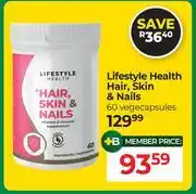 Dis-Chem Lifestyle Health Hair, Skin & Nails 60 Vegecapsules offer