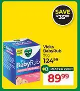 Dis-Chem Vicks Baby Rub-90g offer