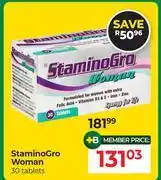 Dis-Chem StaminoGro Woman 30 Tablets offer