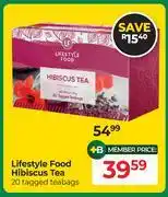 Dis-Chem Lifestyle Food Hibiscus Tea 20 Tagged Teabags offer
