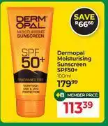 Dis-Chem Dermopal Moisturising Sunscreen SPF50+-100ml offer