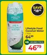 Dis-Chem Lifestyle Food Coconut Water-1L offer