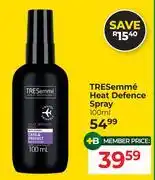 Dis-Chem Tresemme Heat Defence Spray-100ml offer