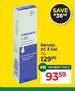 Dis-Chem Benzac AC 5 Gel-15g offer