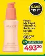 Dis-Chem Payot My Payot Vitamin C Radiance Serum-30ml offer