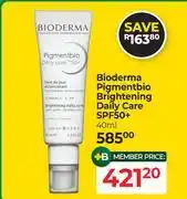 Dis-Chem Bioderma Pigmentbio Brightening Daily Care SPF50+-40ml offer