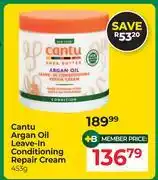 Dis-Chem Cantu Argan Oil Leave In Conditioning Repair Cream-453g offer