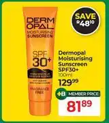 Dis-Chem Dermopal Moisturising Sunscreen SPF30+-100ml offer