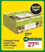 Dis-Chem Lifestyle Food Green Tea With Ginger 40 Teabags offer