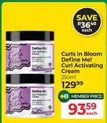 Dis-Chem Curls In Bloom define Me! Curl Activating Cream-250ml Each offer