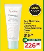 Dis-Chem Eau Thermale Avene Cleanance Hydra Soothing Cream-40ml offer