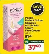 Dis-Chem Pond's Perfect Colour Complex Anti Marks Serum Face Cream-40ml offer