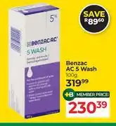 Dis-Chem Benzac AC 5 Wash-100g offer
