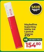 Dis-Chem Maybelline Super Stay Matte Ink Lipstick offer
