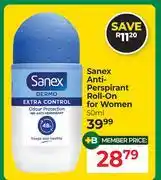 Dis-Chem Sanex Anti Perspirant Roll On For Women-50ml offer