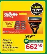 Dis-Chem Gillette Fusion 5 5-Blade Razor Blades 8 Cartridges offer