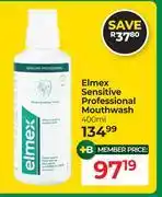 Dis-Chem Elmex Sensitive Professional Mouthwash-400ml offer