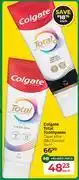 Dis-Chem Colgate Total Toothpaste Clean Mint Or Charcoal-75ml Each offer