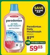 Dis-Chem Parodontax Daily Mouthwash-500ml offer