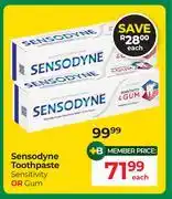 Dis-Chem Sensodyne Toothpaste Sensitivity Or Gum-Each offer