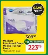 Dis-Chem Molicare Premium 8 Drops Mobile Pull Up Pants Medium 14 Pack offer