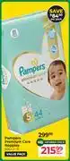 Dis-Chem Pampers Premium Care Nappies Sizes 1-6-Per Pack offer