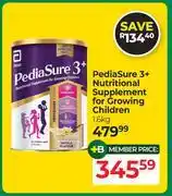 Dis-Chem Pedia Sure 3+ Nutritional Supplement For Growing Children-1.6Kg offer