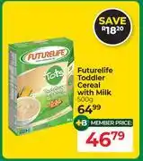 Dis-Chem Futurelife Toddler Cereal With Milk-500g offer