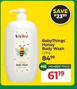 Dis-Chem Baby Things Honey Body Wash-1L offer