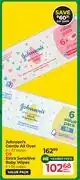 Dis-Chem Johnson's Gentle All Over 6 x 72 Wipes Or Extra Sensitive Baby Wipes 6 x 56 Wipes-Per Pack offer