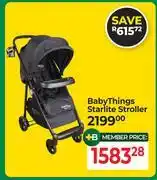 Dis-Chem Baby Things Starlite Stroller offer