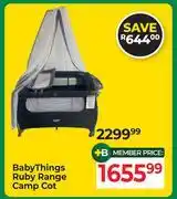 Dis-Chem Baby Things Ruby Range Camp Cot offer