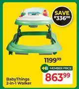 Dis-Chem Baby Things 2 In 1 Walker offer