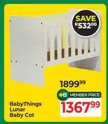 Dis-Chem Baby Things Lunar Baby Cot offer