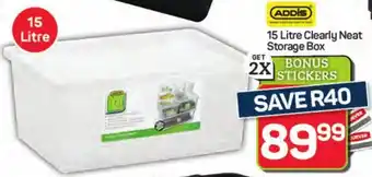 Pick n Pay Hypermarket ADDIS Clearly Neat Storage Box offer