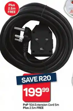 Pick n Pay Hypermarket PnP 10A Extension Cord offer