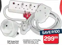 Pick n Pay Hypermarket PnP Surge Multi Plug Value Pack offer