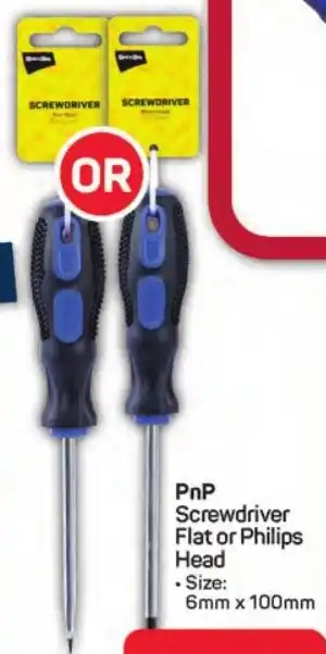 Pick n Pay Hypermarket PnP Screwdriver Flat or Philips Head offer