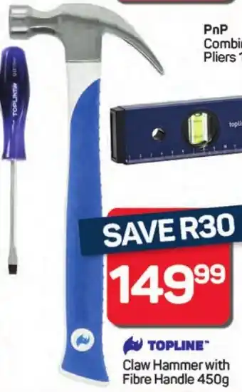 Pick n Pay Hypermarket TOPLINE Claw Hammer with Fibre Handle offer